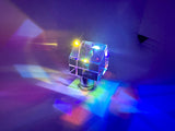 K9 Prism House Sunlight Catcher, Rainbow Maker, Square Cube Prism, Light Splitting, Table Decor