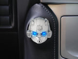 Cyber Mecha Alloy Push Start Cover, Universal Engine Ignition Switch, Car Interior Decor Start