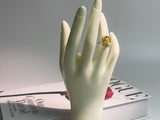 Celestia Halo Adjustable Crystal Ring – Natural Citrine, S925 Silver