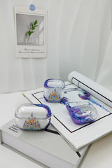 Starlit Fairy Tale Castle Liquid Glitter AirPod Case