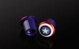 Star Patriot Alloy Valve Caps (Set of 4), Universal Valve Cap, Car Accessories, Car Interior Decor