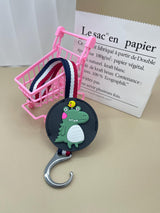 Playful Dinosaur Retractable Seat & Bag Hook, Car seat hook, Baby Cart Universal hook, Hook for Bag, car interior decor