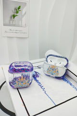 Starlit Fairy Tale Castle Liquid Glitter AirPod Case