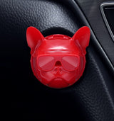 Cool Bulldog Lightweight Plastic Push Start Button Cover, Shiny Metal Universal Engine Ignition Switch, Car Interior Decor Start