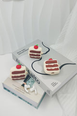 Happy Black Forest Cake Slice Earbud Case