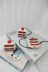 Happy Black Forest Cake Slice Earbud Case
