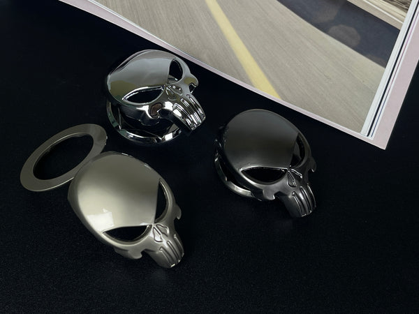 Punisher Alloy Push Start Cover, Universal Engine Ignition Switch, Car Interior Decor Start