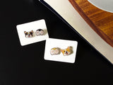 Wink Corgi Mismatched Resin Stud Earrings
