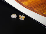Wink Corgi Mismatched Resin Stud Earrings
