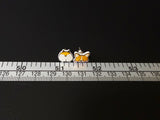 Playful Mismatched Corgi Stud Earrings