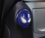 Web Slinger Alloy Push Start Stop Button Cover, Aluminum Alloy Start Stop Button Cover, Car Accessories, Car Interior Decor
