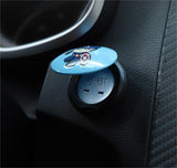 Star Patriot Character Round plastic Plastic Push Start Stop Button Cover, Universal Engine Ignition Switch, Car Interior Decor Start