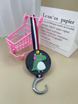Playful Dinosaur Retractable Seat & Bag Hook, Car seat hook, Baby Cart Universal hook, Hook for Bag, car interior decor