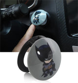 Night Vigilante Round Plastic Push Start Stop Button Cover, Universal Engine Ignition Switch, Car Interior