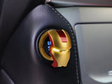 Powered Armor Alloy Push Start Button Cover, Plastic Universal Engine Ignition Switch, Car Interior Decor