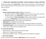 Celestia Halo Adjustable Crystal Ring – Natural Amethyst, S925 Silver