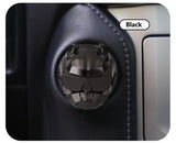 Geometric Bulldog Alloy Push Start Button Cover, Shiny Metal Universal Engine Ignition Switch, Car Interior Decor Start
