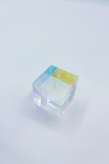 Mini K9 Crystal Square: The Desktop Rainbow Maker, Cube Sunlight Catcher, Rainbow Maker, Square Cube Prism, Light Splitting, Table Decor