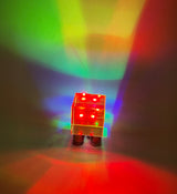 Mini K9 Crystal Square: The Desktop Rainbow Maker, Cube Sunlight Catcher, Rainbow Maker, Square Cube Prism, Light Splitting, Table Decor