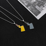 Retro Lightning Tail Couple's Necklace