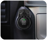 Geometric Bulldog Alloy Push Start Button Cover, Shiny Metal Universal Engine Ignition Switch, Car Interior Decor Start