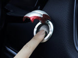Powered Armor Lightweight Plastic Push Start Stop Button Cover, Plastic Universal Engine Ignition Switch, Car Accessories, Car Interior Decor