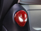Web Slinger Alloy Push Start Stop Button Cover, Aluminum Alloy Start Stop Button Cover, Car Accessories, Car Interior Decor