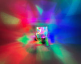 K9 Prism House Sunlight Catcher, Rainbow Maker, Square Cube Prism, Light Splitting, Table Decor