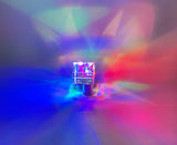 K9 Prism House Sunlight Catcher, Rainbow Maker, Square Cube Prism, Light Splitting, Table Decor