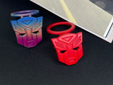 Heroic mecha-guardian aluminum alloy push start cover