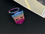 Heroic mecha-guardian aluminum alloy push start cover