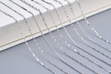 Delicate S925 Sterling Silver Replacement Chain | Hypoallergenic