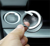 Heavy-duty star patriot alloy shield push start button cover.